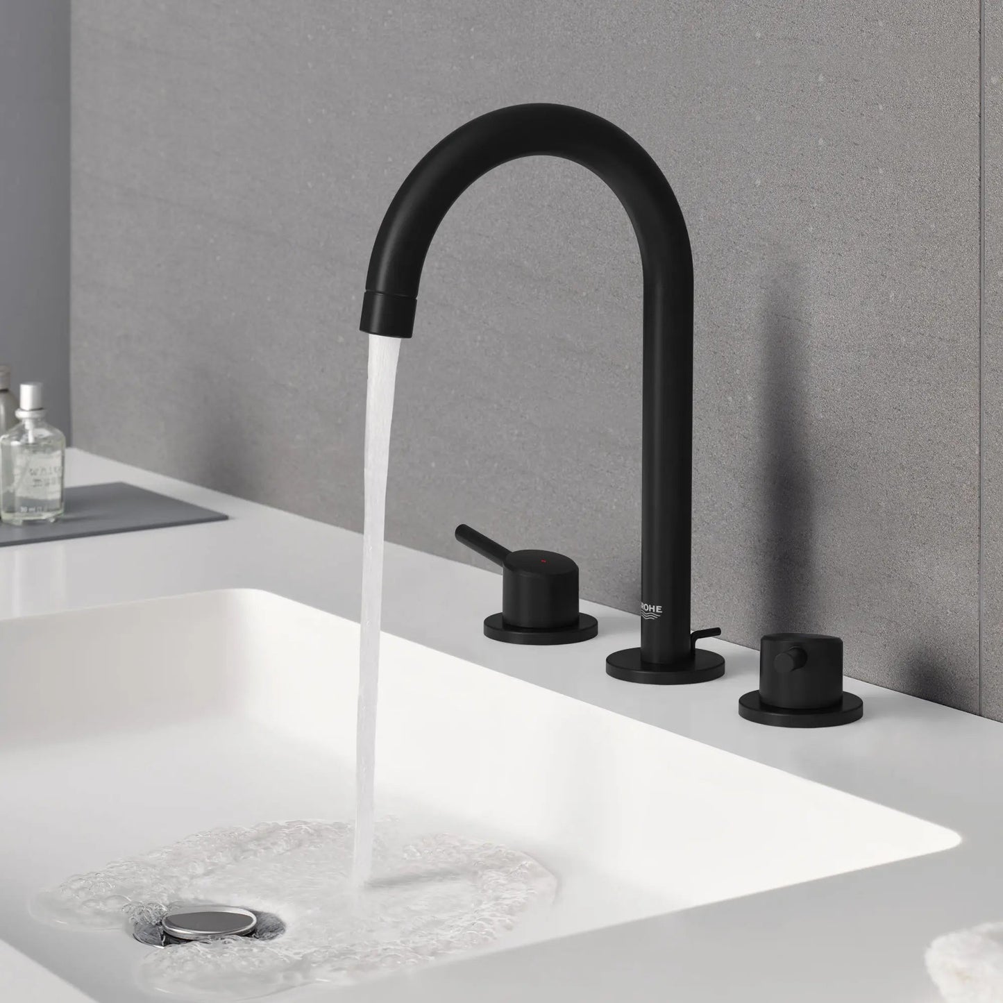 Grohe Concetto 1.2 GPM 8" Widespread Two Handle Matte Black Faucet