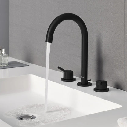 Grohe Concetto 1.2 GPM 8" Widespread Two Handle Matte Black Faucet