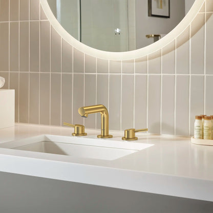 Grohe Concetto™ 8" 1.2 GPM Two-Handle Widespread Brushed Cool Sunrise Faucet