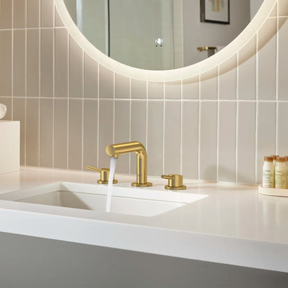 Grohe Concetto™ 8" 1.2 GPM Two-Handle Widespread Brushed Cool Sunrise Faucet