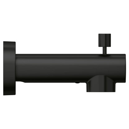 Grohe Concetto™ Brass Construction Matte Black Wall Mount Diverter Tub Spout