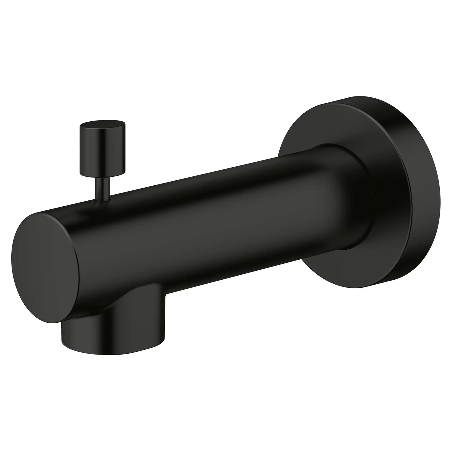 Grohe Concetto™ Brass Construction Matte Black Wall Mount Diverter Tub Spout