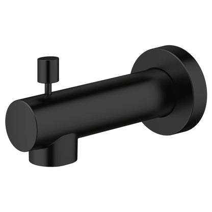 Grohe Concetto™ Brass Construction Matte Black Wall Mount Diverter Tub Spout