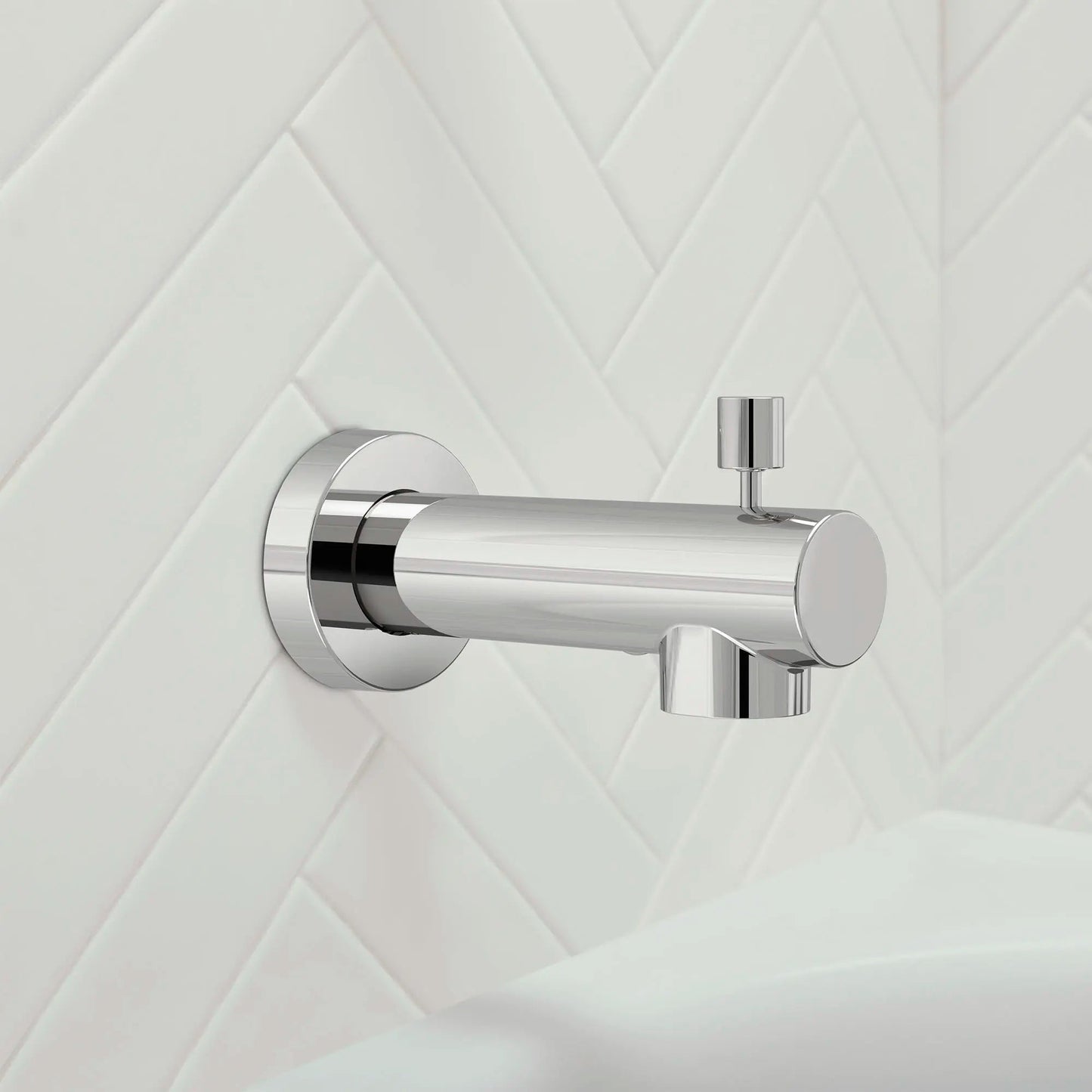 Grohe Concetto™ Brass Construction StarLight Chrome Wall Mount Diverter Tub Spout