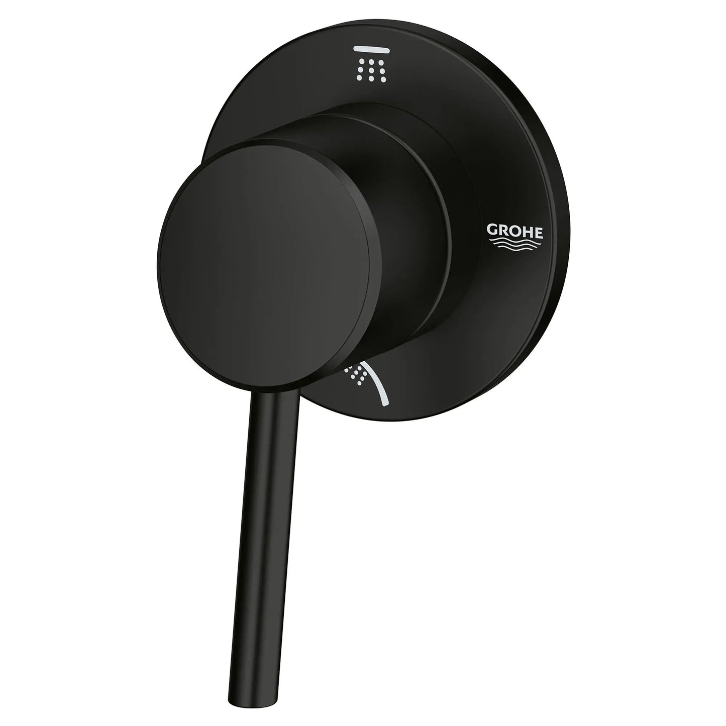 Grohe Concetto™ Metal Lever Handle Matte Black 2-Way Diverter Trim