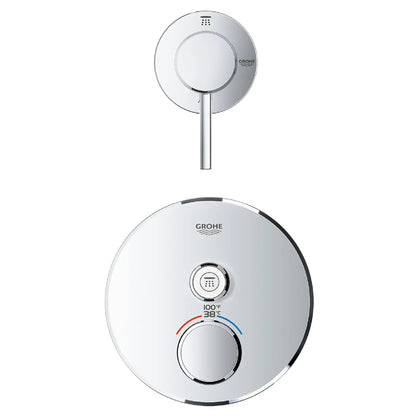Grohe Concetto™ Metal Lever Handle StarLight Chrome 2-Way Diverter Trim