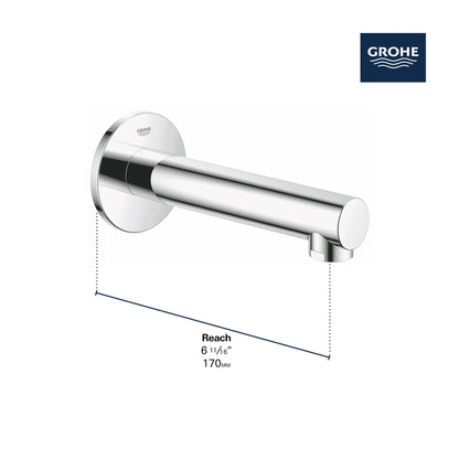Grohe Concetto™ StarLight Chrome Wall Mount Tub Spout