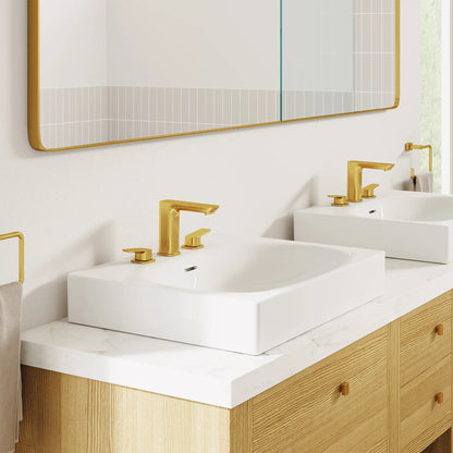 Grohe Cubeo 1.2 GPM Single Handle Single Hole Brushed Cool Sunrise Faucet