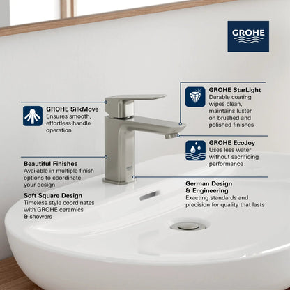 Grohe Cubeo 1.2 GPM Single Hole Single Handle StarLight Chrome Faucet