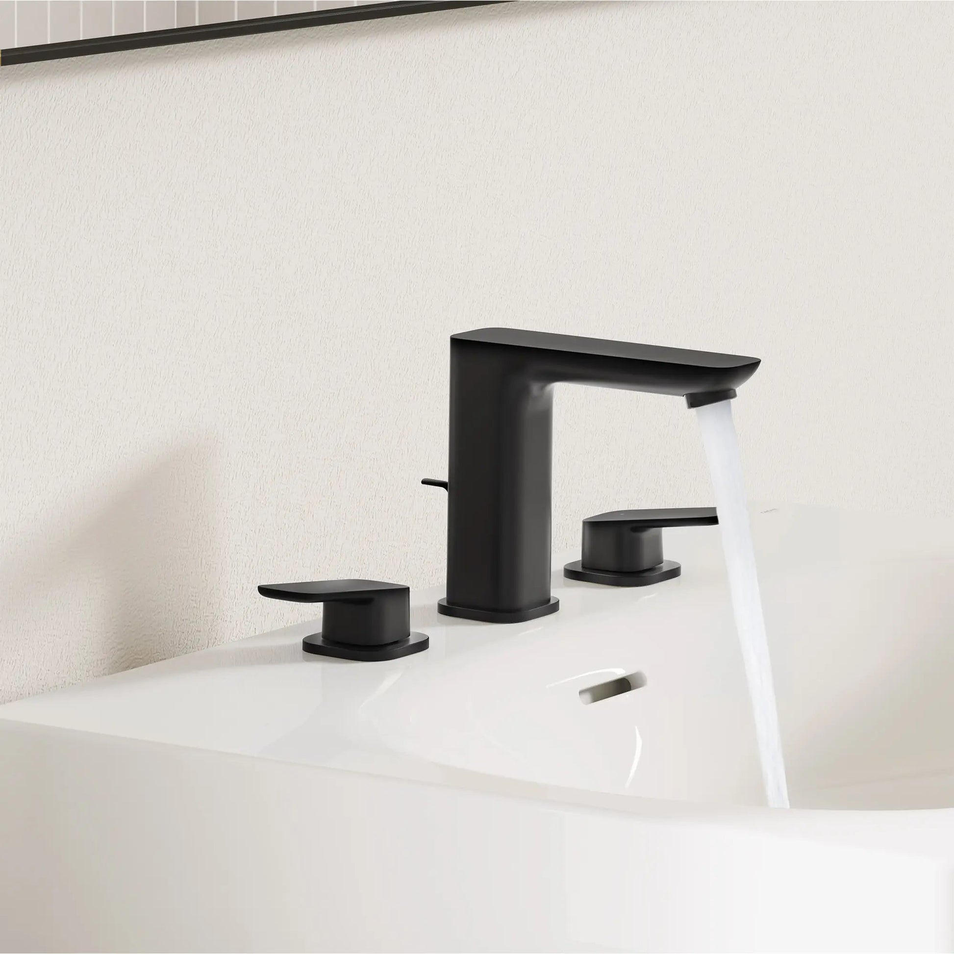 Grohe Cubeo 8" Two-Handle 1.2 GPM Matte Black Widespread Faucet