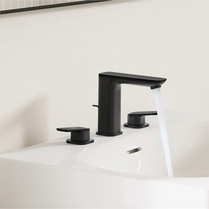 Grohe Cubeo 8" Two-Handle 1.2 GPM Matte Black Widespread Faucet