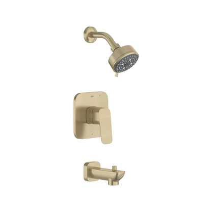 Grohe Cubeo Pressure Balance Valve Brushed Nickel Infinity Tub/Shower Trim Kit