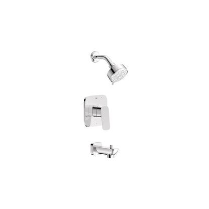 Grohe Cubeo Pressure Balance Valve StarLight Chrome Tub/Shower Trim Kit