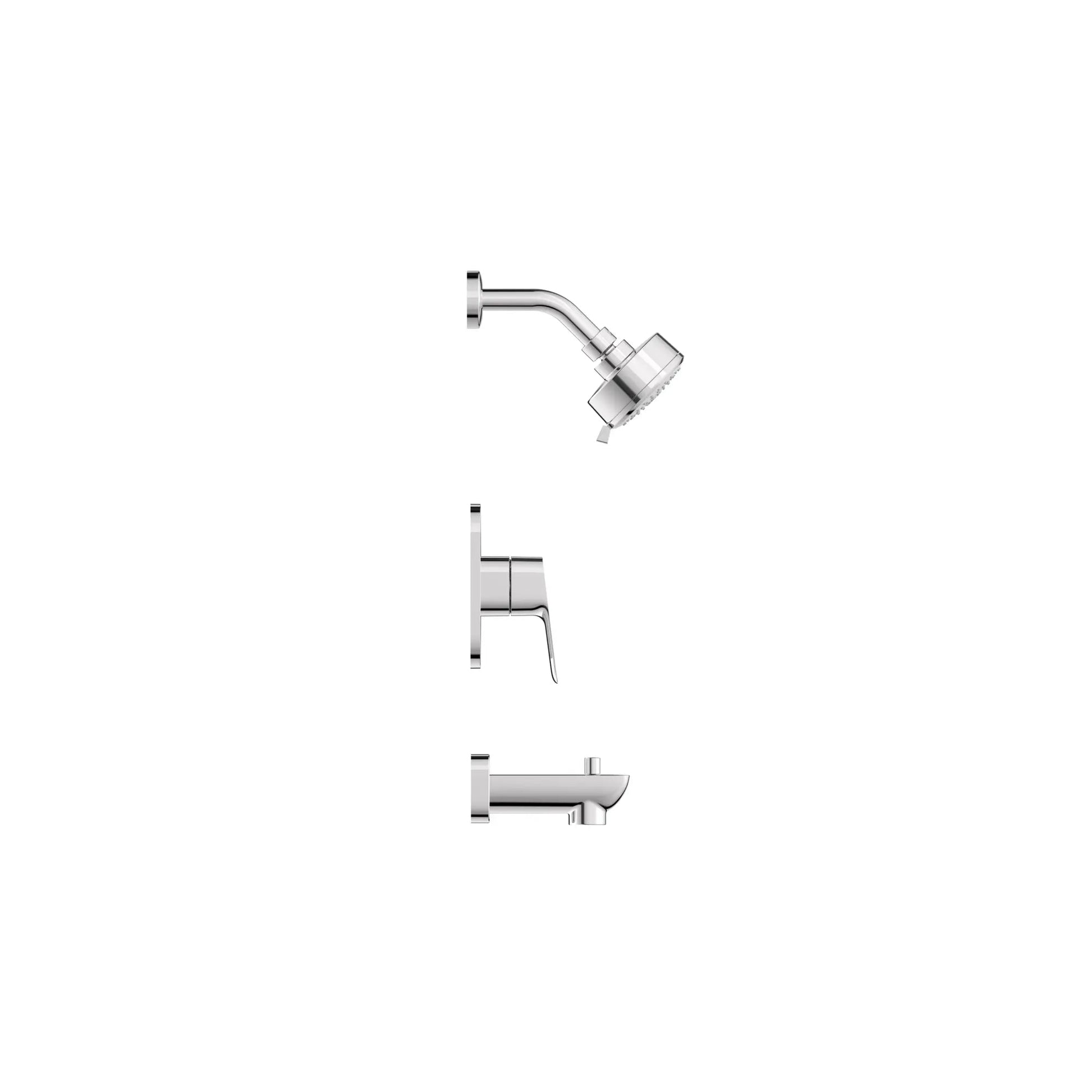 Grohe Cubeo Pressure Balance Valve StarLight Chrome Tub/Shower Trim Kit