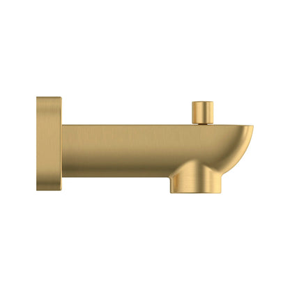 Grohe Cubeo StarLight Brushed Cool Sunrise Soft Square Shape Wall Mount Diverter Tub Spout