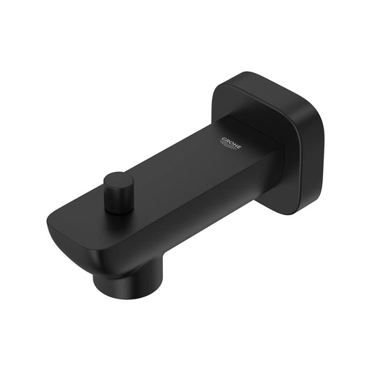 Grohe Cubeo StarLight Matte Black Soft Square Shape Wall Mount Diverter Tub Spout