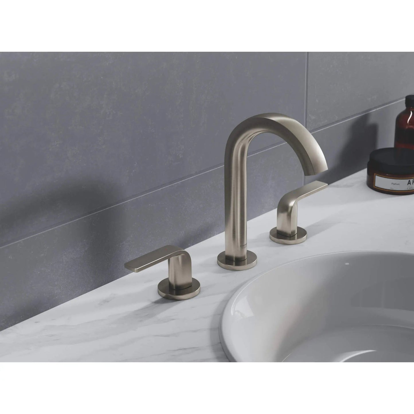 Grohe Defined 8" Two-Handle 1.2 GPM Brushed Nickel Infinity Widespread Faucet