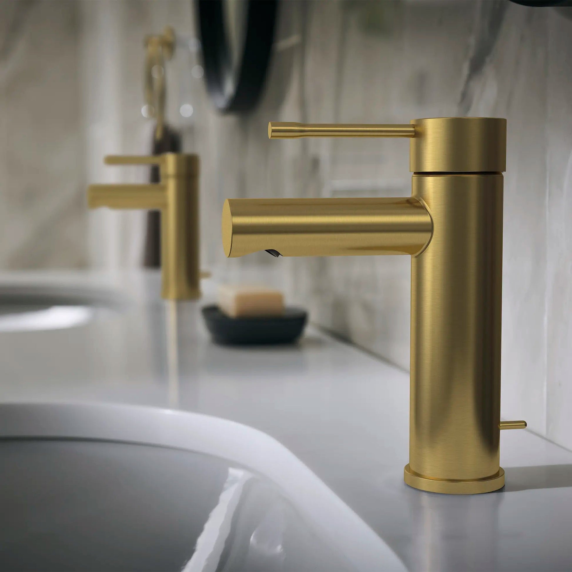 Grohe Essence 1.2 GPM Single Hole Single Handle Brushed Cool Sunrise Faucet