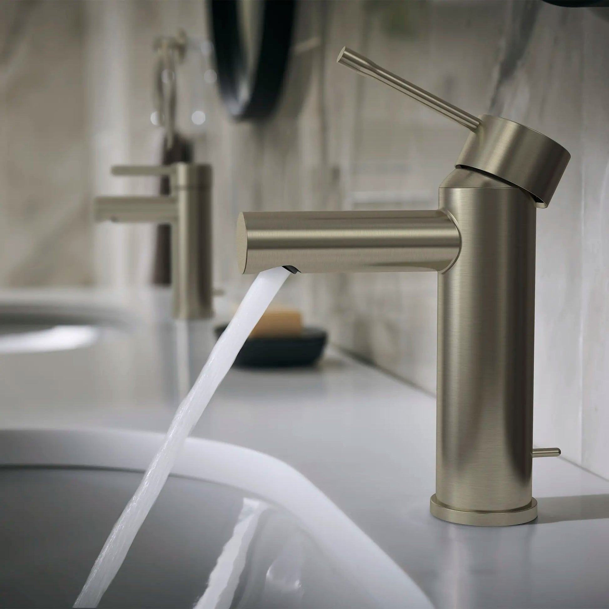 Grohe Essence 1.2 GPM Single Hole Single Handle Brushed Nickel Infinity Faucet