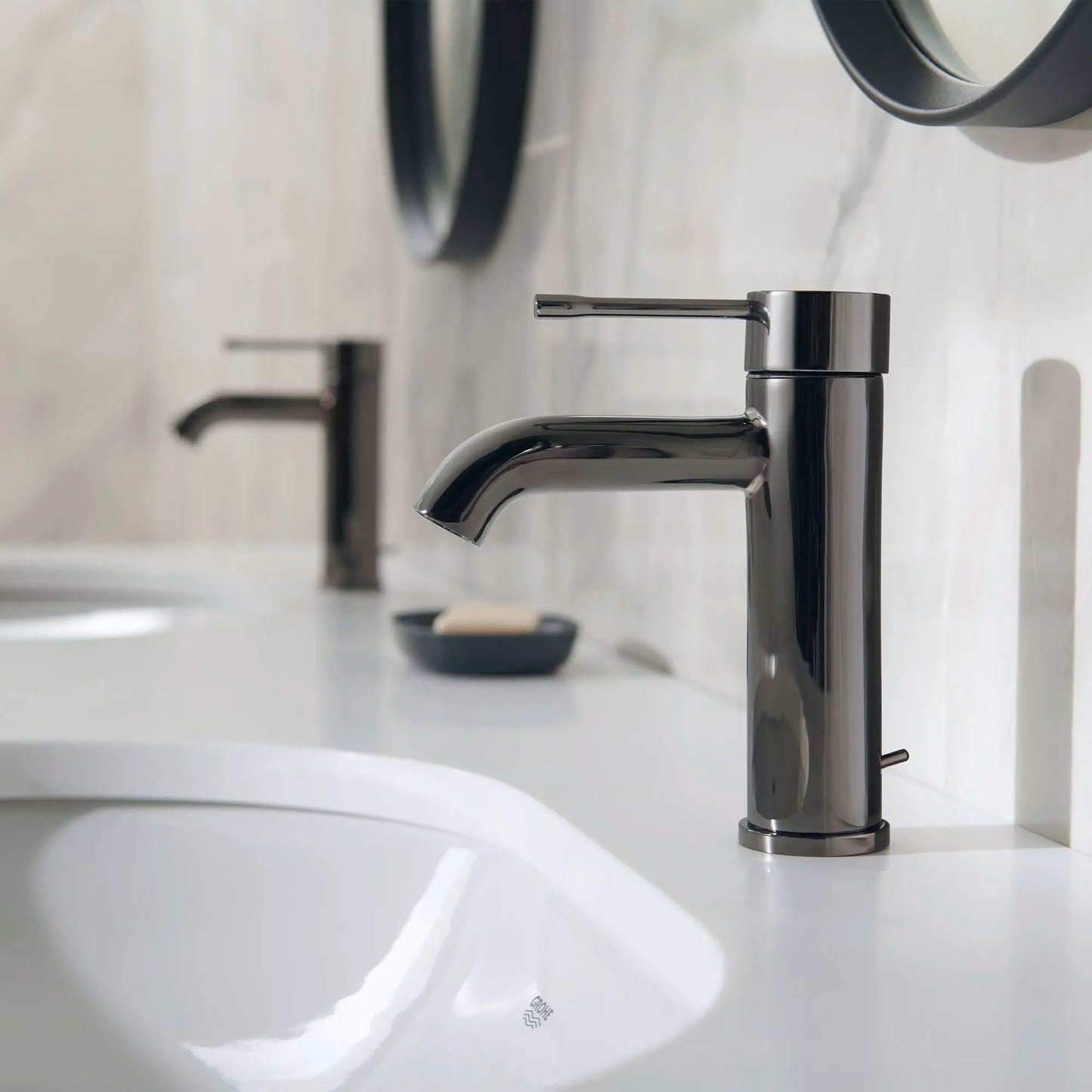 Grohe Essence 23592A0A 1.2 GPM Single Handle Hard Graphite Finish Faucet