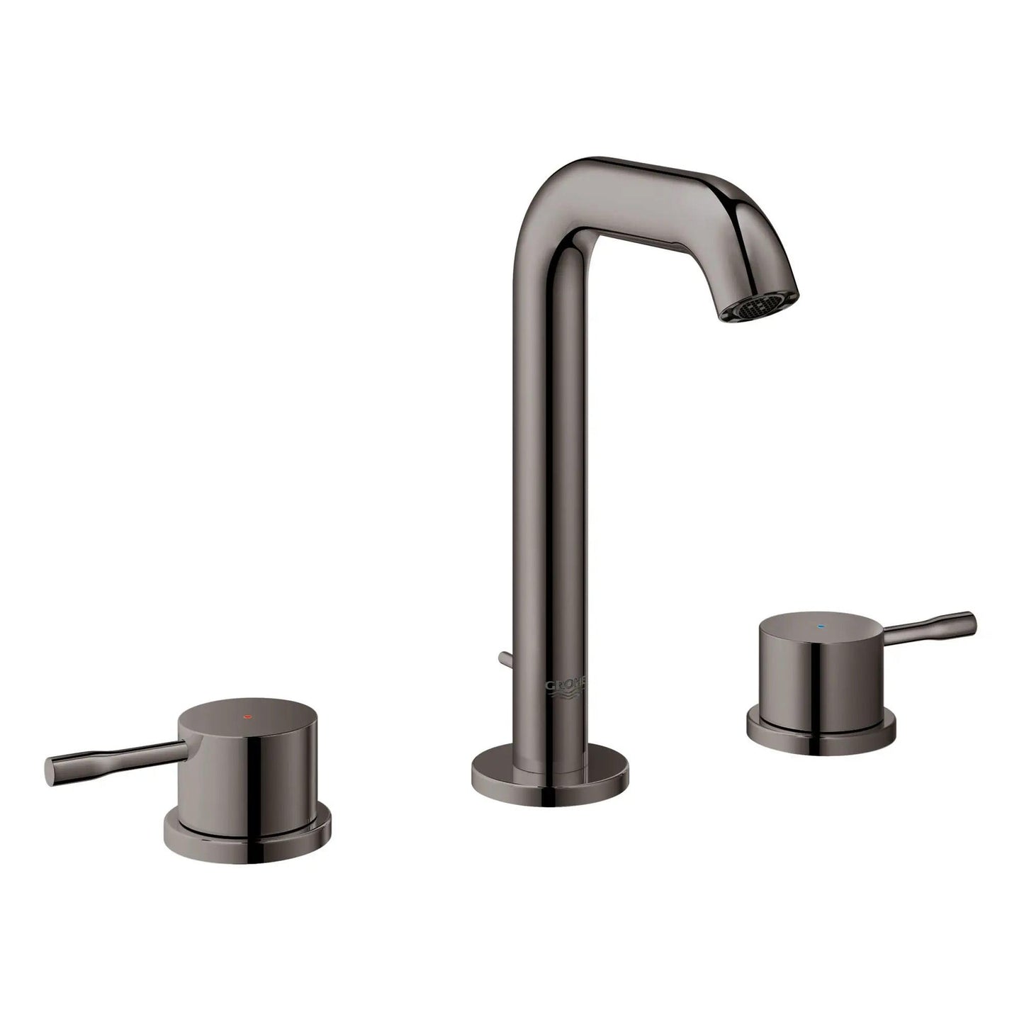 Grohe Essence 8" 1.2 GPM Two-Handle Wall Mount Widespread Hard Graphite Faucet