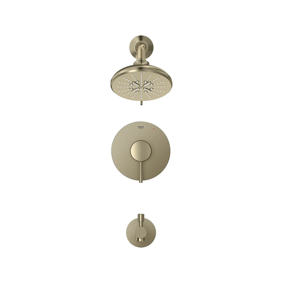 Grohe Essence Brushed Nickel Infinity Pressure Balance Valve Tub/Shower Trim Kit Combo