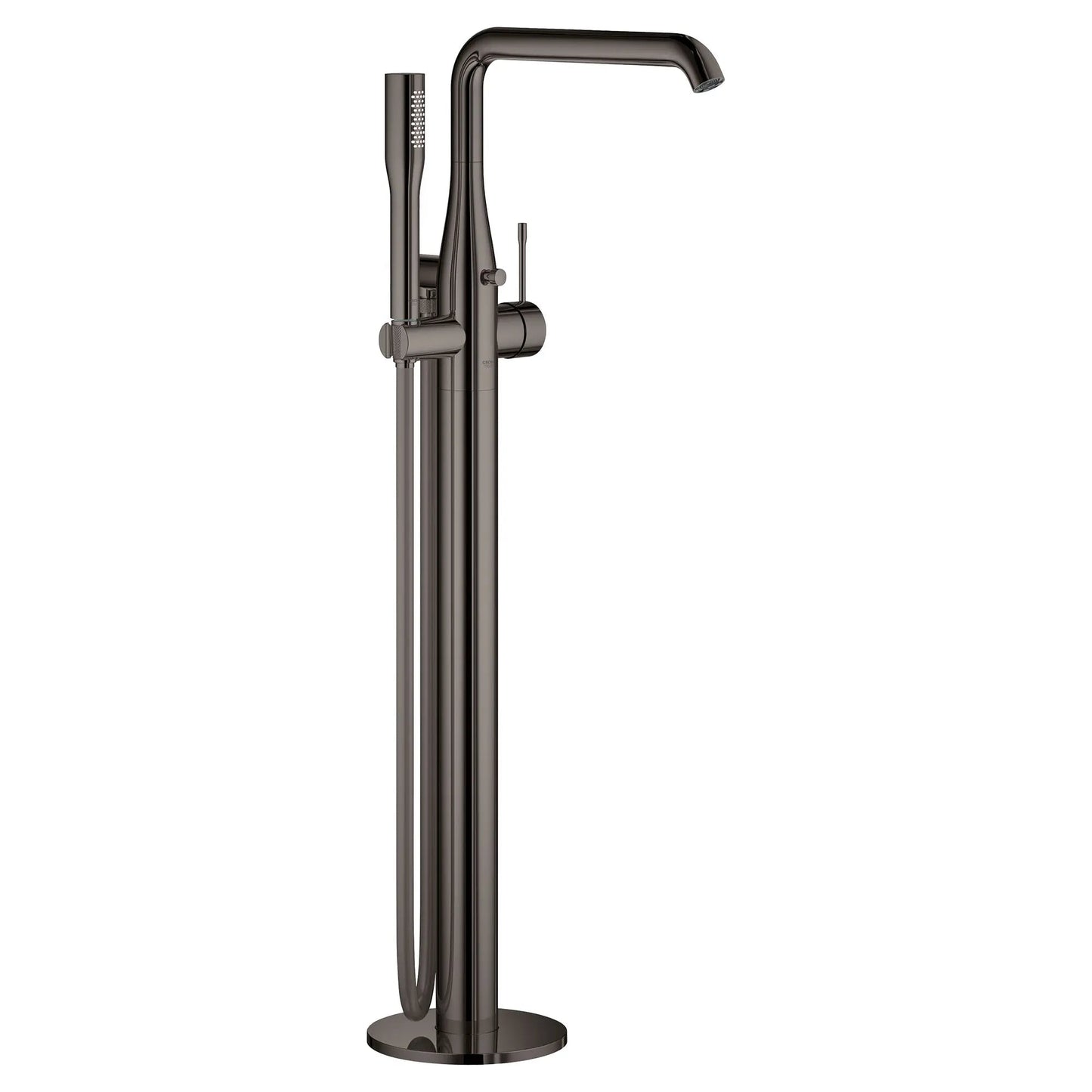 Grohe Essence Single-Handle Freestanding Hard Graphite Tub Faucet With 1.75 GPM Hand Shower