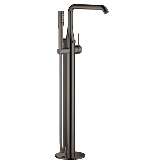 Grohe Essence Single-Handle Freestanding Hard Graphite Tub Faucet With 1.75 GPM Hand Shower