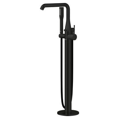 Grohe Essence Single-Handle Freestanding Matte Black Tub Faucet With 1.75 GPM Hand Shower