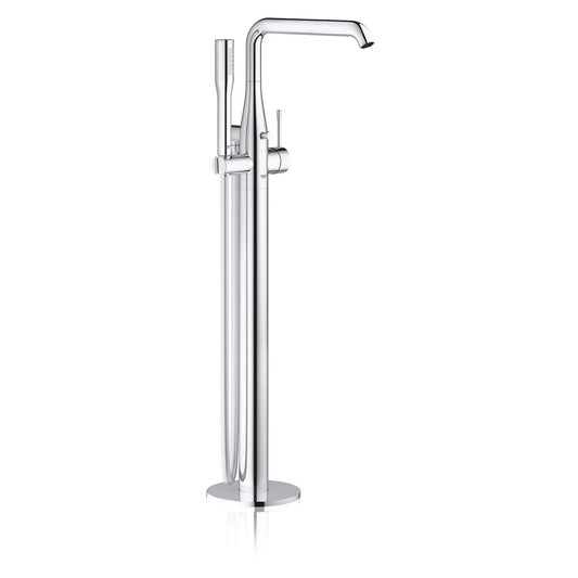 Grohe Essence Single-Handle Freestanding StarLight Chrome Tub Faucet With 1.75 GPM Hand Shower