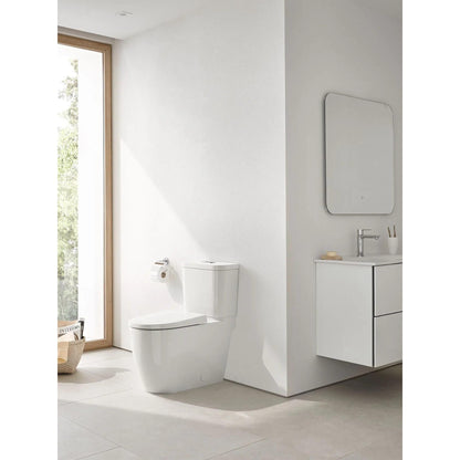 Grohe Essence Two-Piece Dual Flush Right Height Elongated Alpine White Toilet With Seat