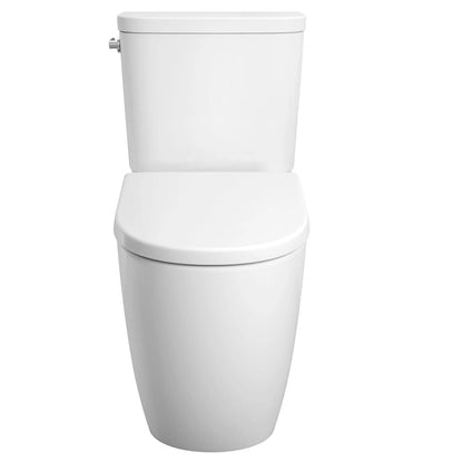 Grohe Essence Two-Piece Left-Hand Trip Lever Right Height Elongated Alpine White Toilet With Seat