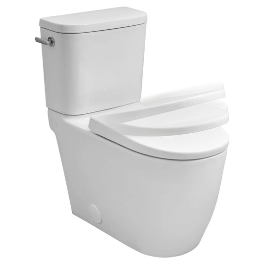 Grohe Essence Two-Piece Left-Hand Trip Lever Right Height Elongated Alpine White Toilet With Seat