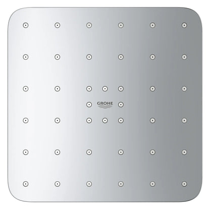 Grohe Euphoria 140 With AquaBooster 1.75 GPM Square Single Spray StarLight Chrome Shower Head