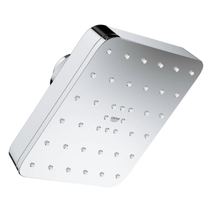Grohe Euphoria 140 With AquaBooster 1.75 GPM Square Single Spray StarLight Chrome Shower Head