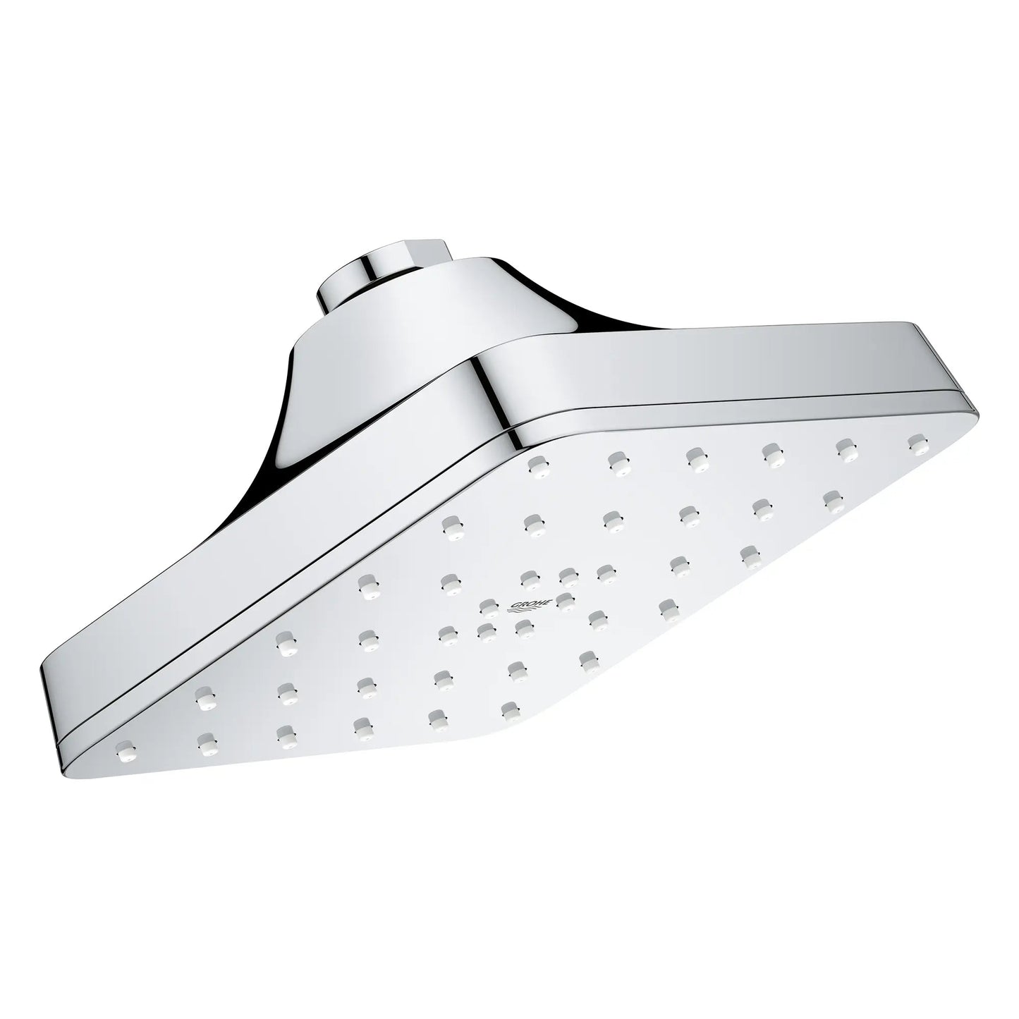 Grohe Euphoria 140 With AquaBooster 1.75 GPM Square Single Spray StarLight Chrome Shower Head