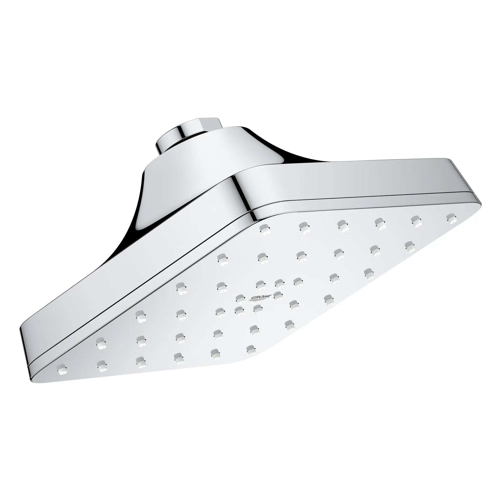 Grohe Euphoria 140 With AquaBooster 1.75 GPM Square Single Spray StarLight Chrome Shower Head