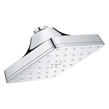 Grohe Euphoria 140 With AquaBooster 1.75 GPM Square Single Spray StarLight Chrome Shower Head