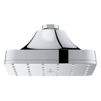 Grohe Euphoria 140 With AquaBooster 1.75 GPM Square Single Spray StarLight Chrome Shower Head