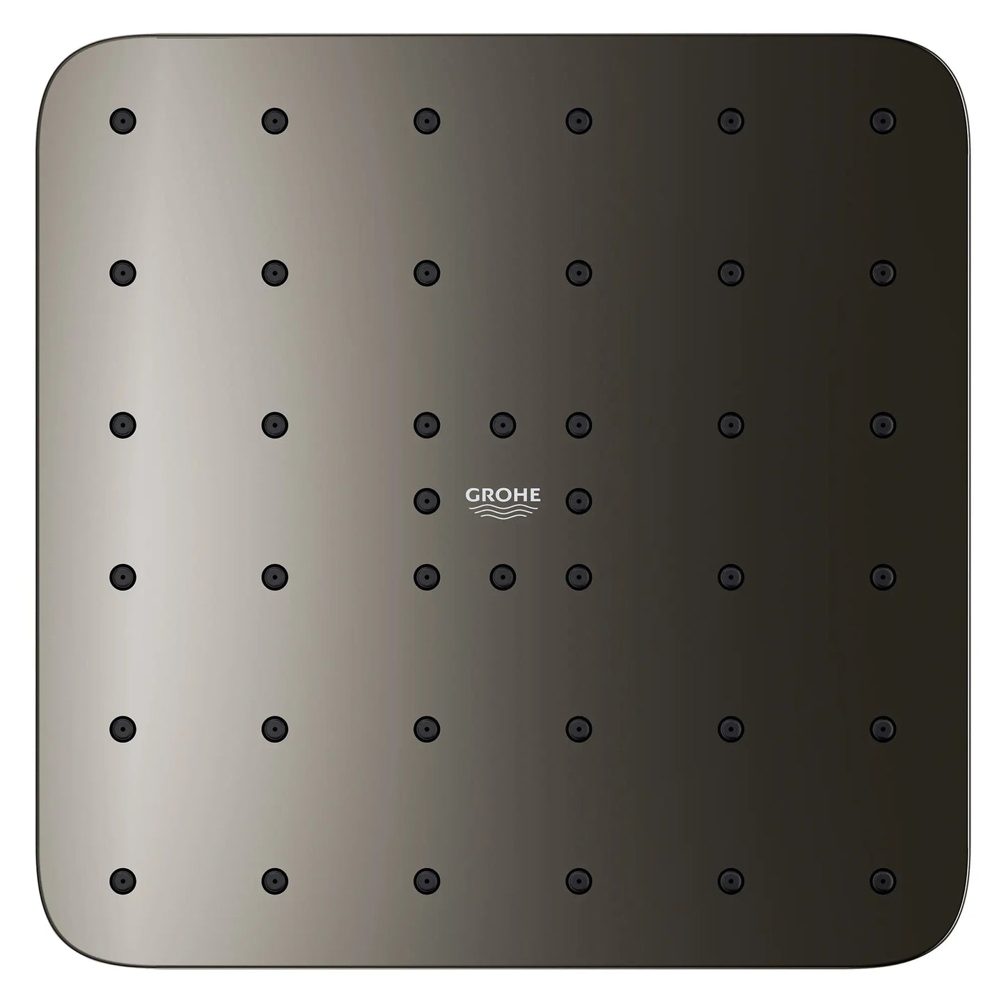Grohe Euphoria 140 With AquaBooster Square Single Spray 1.75 GPM Hard Graphite Shower Head