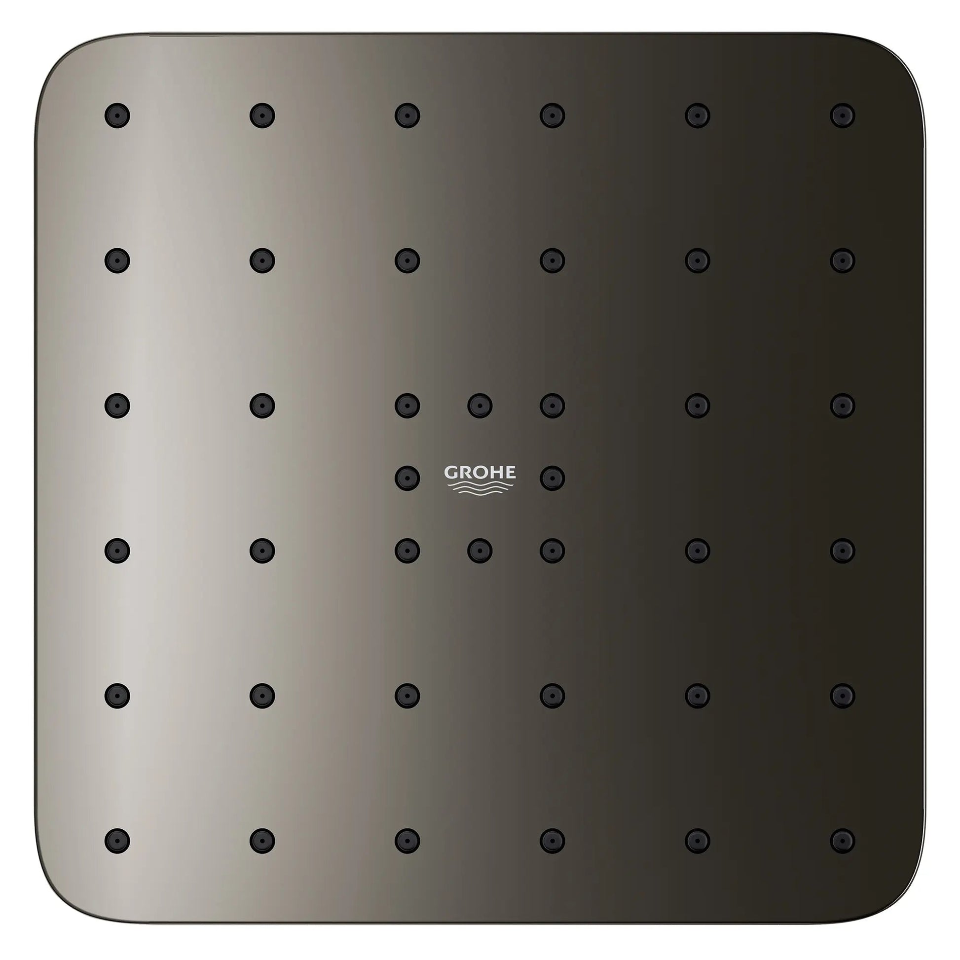 Grohe Euphoria 140 With AquaBooster Square Single Spray 1.75 GPM Hard Graphite Shower Head