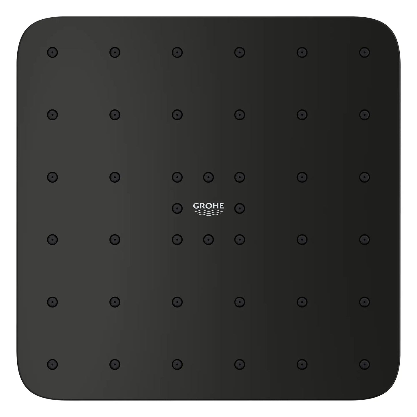 Grohe Euphoria 140 With AquaBooster Square Single Spray 1.75 GPM Matte Black Shower Head