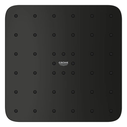 Grohe Euphoria 140 With AquaBooster Square Single Spray 1.75 GPM Matte Black Shower Head