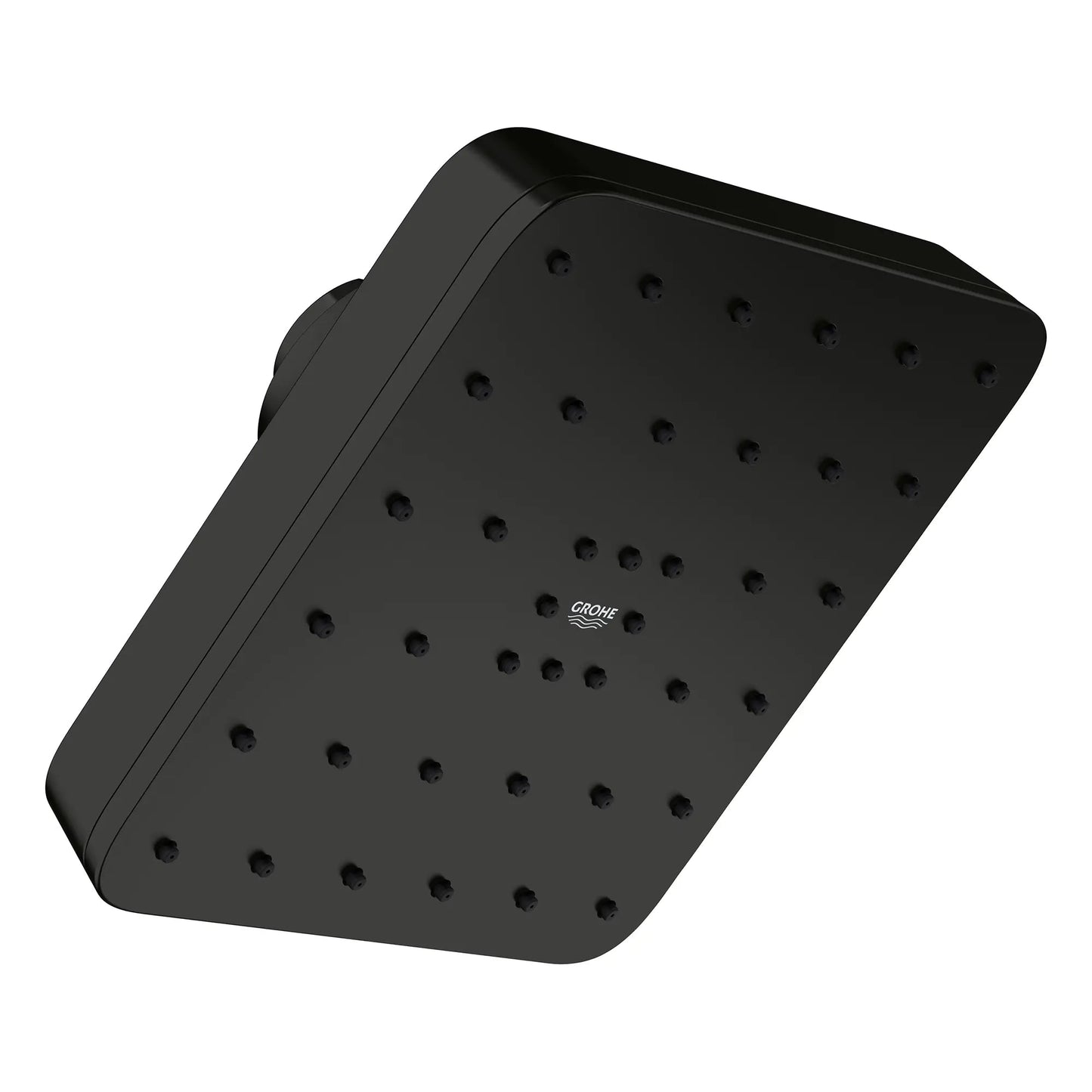 Grohe Euphoria 140 With AquaBooster Square Single Spray 1.75 GPM Matte Black Shower Head