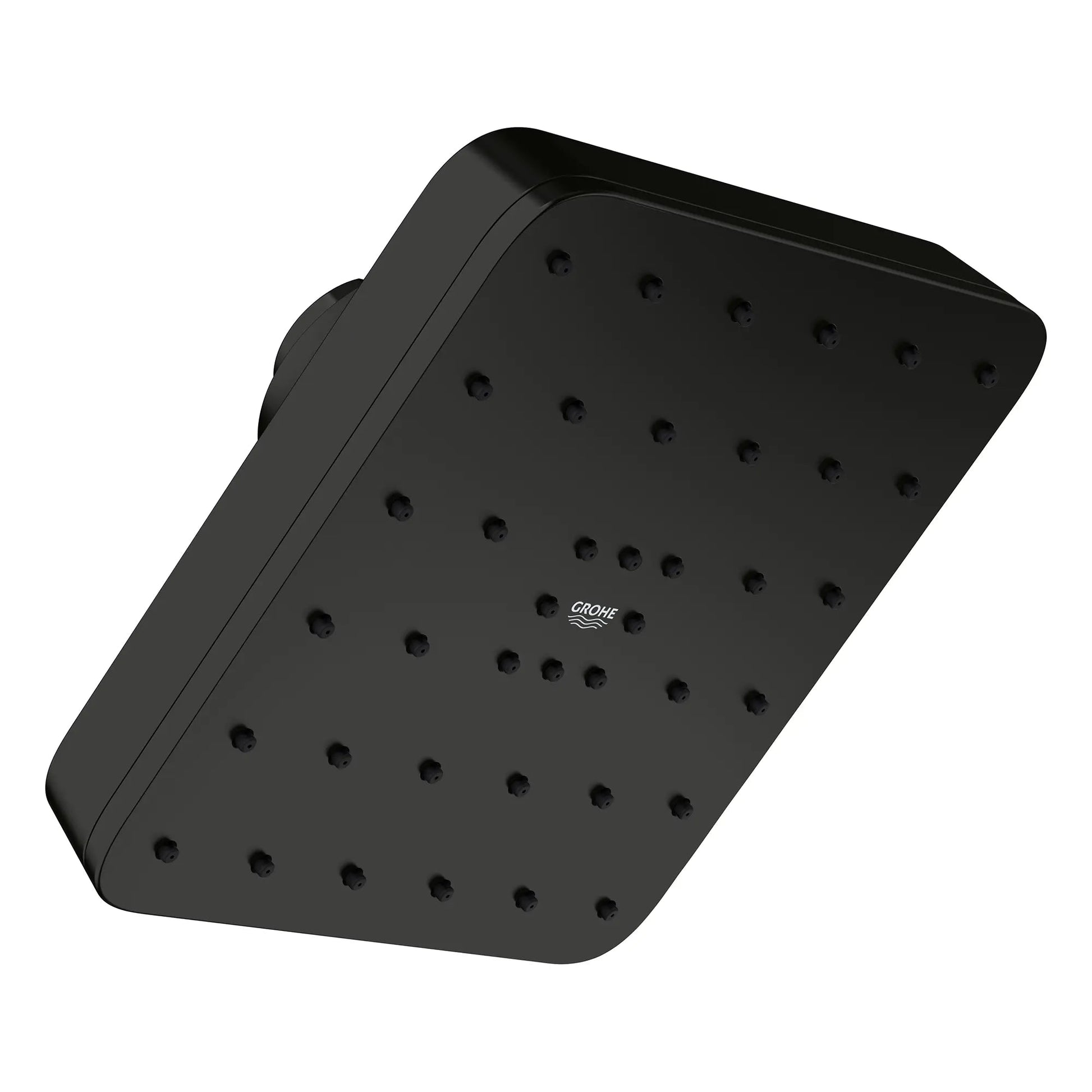 Grohe Euphoria 140 With AquaBooster Square Single Spray 1.75 GPM Matte Black Shower Head
