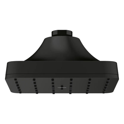 Grohe Euphoria 140 With AquaBooster Square Single Spray 1.75 GPM Matte Black Shower Head