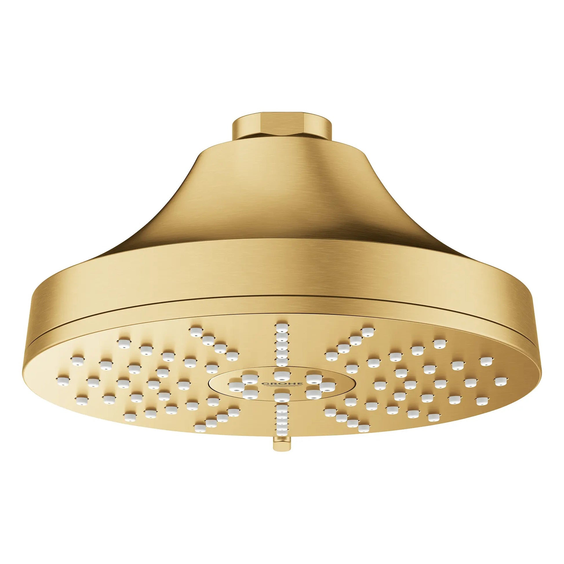 Grohe Euphoria 1.75 GPM 140 With AquaBooster Round Multi Spray Brushed Cool Sunrise Shower Head