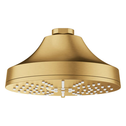 Grohe Euphoria 1.75 GPM 140 With AquaBooster Round Multi Spray Brushed Cool Sunrise Shower Head