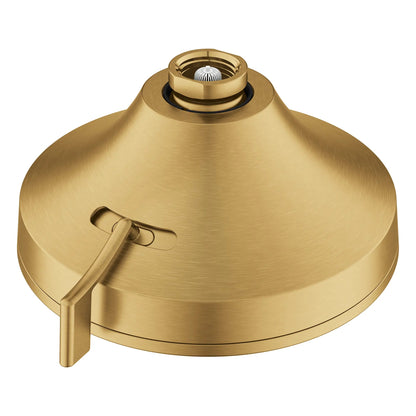 Grohe Euphoria 1.75 GPM 140 With AquaBooster Round Multi Spray Brushed Cool Sunrise Shower Head