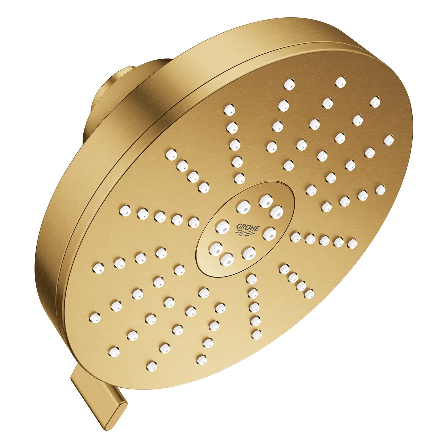 Grohe Euphoria 1.75 GPM 140 With AquaBooster Round Multi Spray Brushed Cool Sunrise Shower Head
